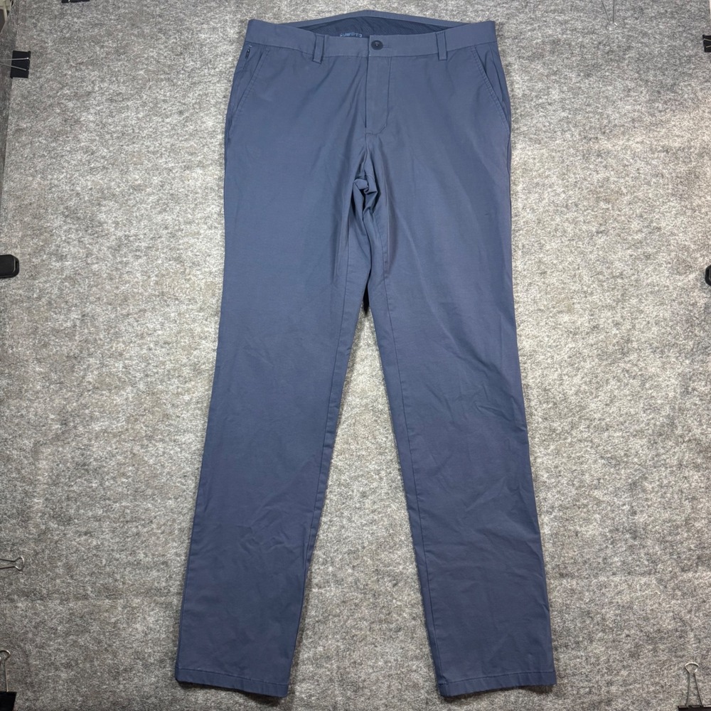 Vineyard Vines Performance On The Go Pants Mens 33x34 (Fits 34x33) Blue Stretch